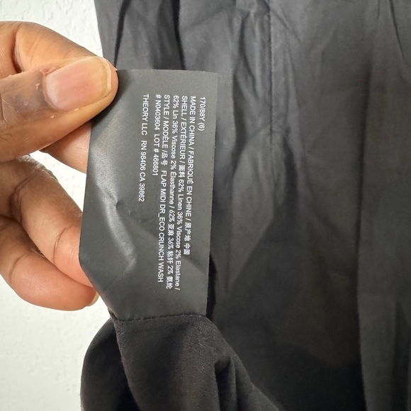 NEW Theory Flap Midi Dress - Picture 9 of 9